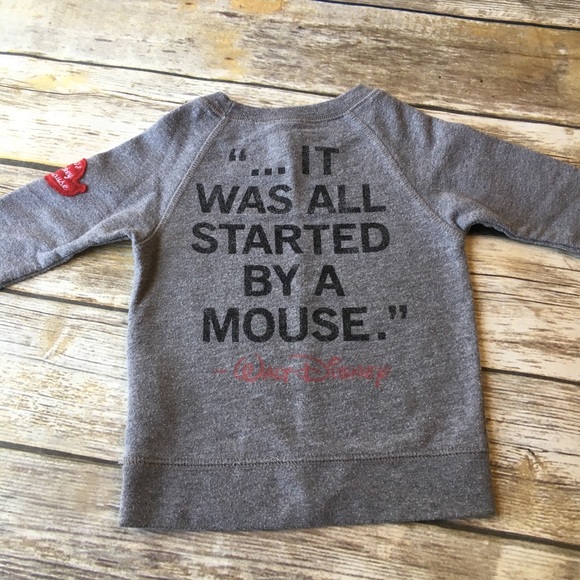 πHP HTF Peek Mickey Mouse sweatshirt - 12/18 mo - Picture 3 of 6